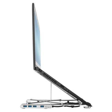 Base para portatil targus con hub integrado 4x usb - a plata