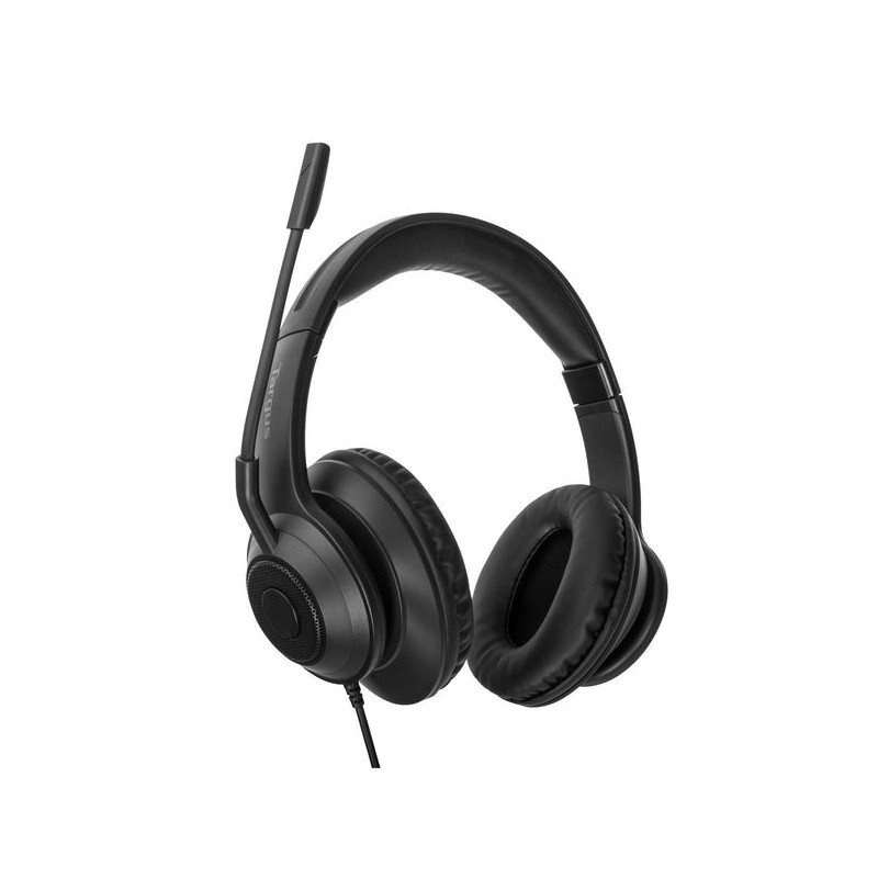 Auriculares stereo targus alambrico negro usb