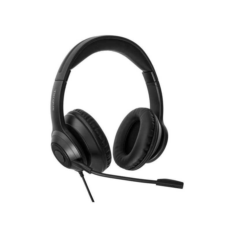Auriculares stereo targus alambrico negro usb