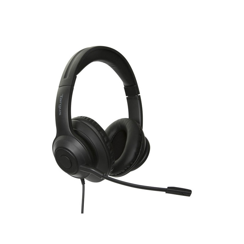 Auriculares stereo targus alambrico negro usb