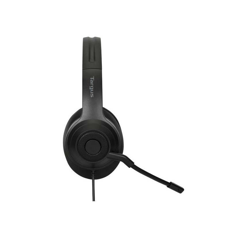 Auriculares stereo targus alambrico negro usb