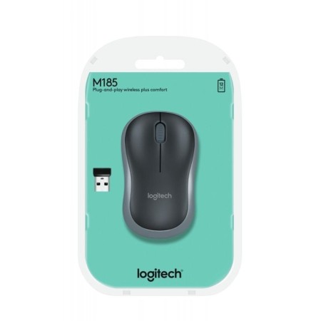 Logitech Ratón Inalámbrico M185 Negro