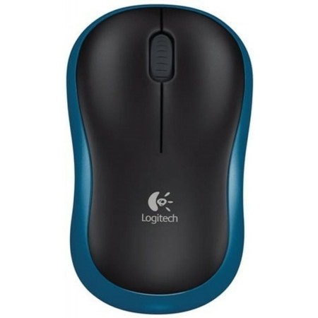 Mouse raton logitech m185 optico wireless inalambrico azul 2.4ghz