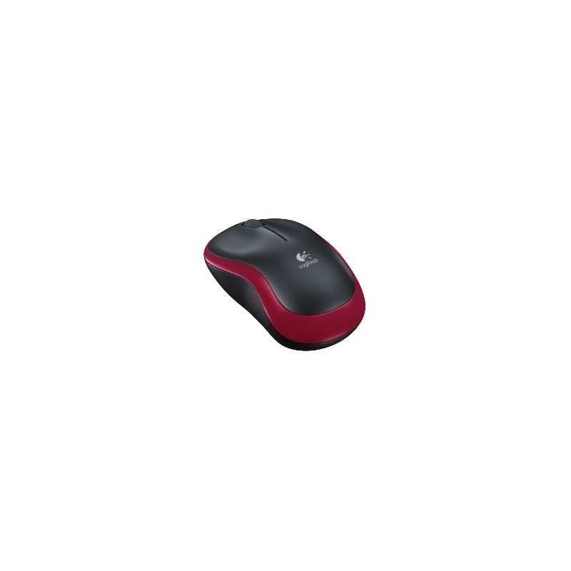 Ratón Inalámbrico Logitech M185/ Hasta 1000 DPI/ Rojo