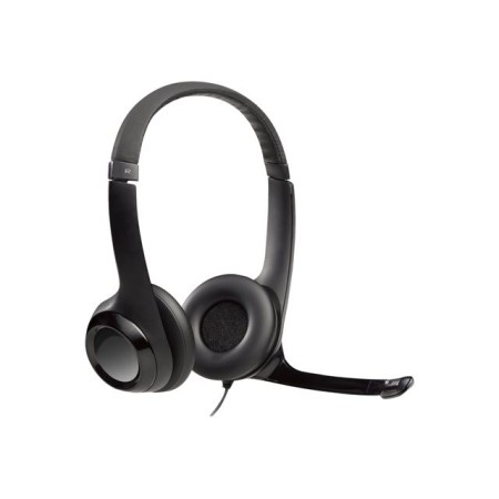 Logitech Auricular+Mic H390 USB Negro