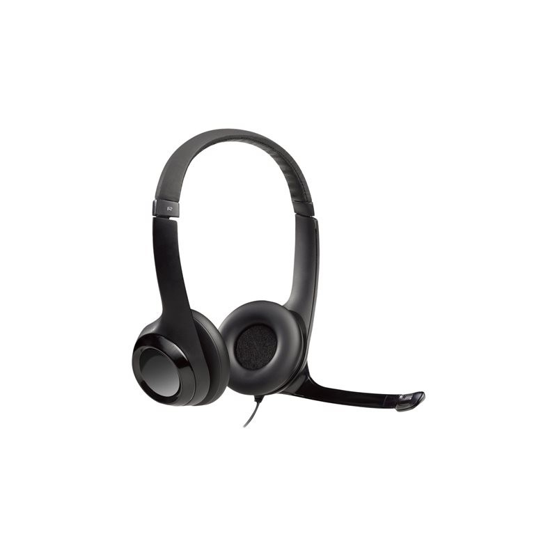 Logitech Auricular+Mic H390 USB Negro