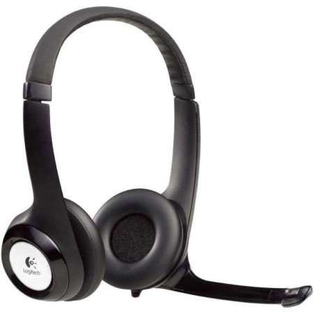 Logitech Auricular+Mic H390 USB Negro