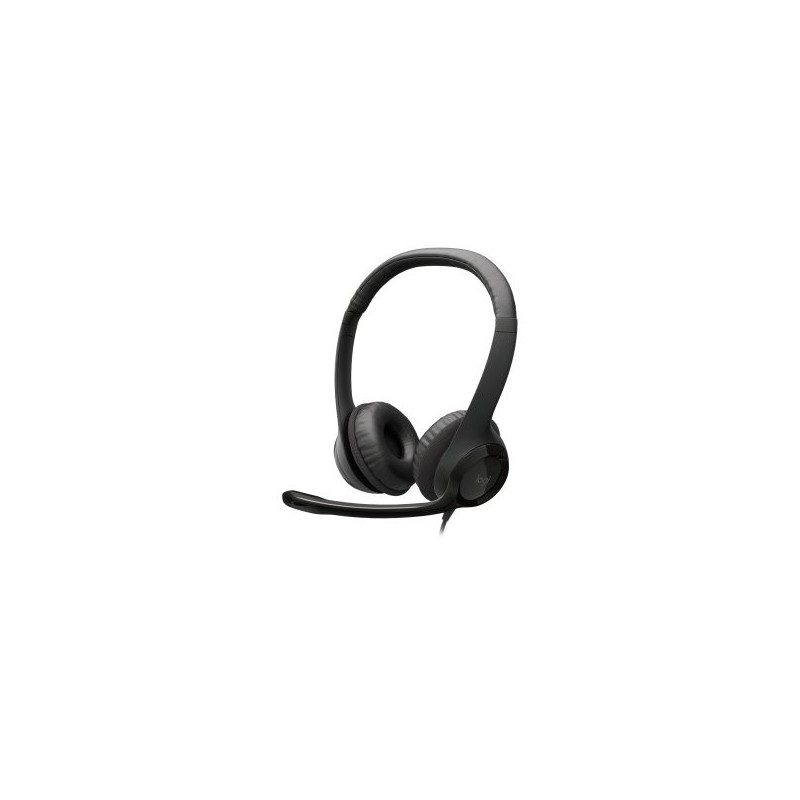 Logitech Auricular+Mic H390 USB Negro