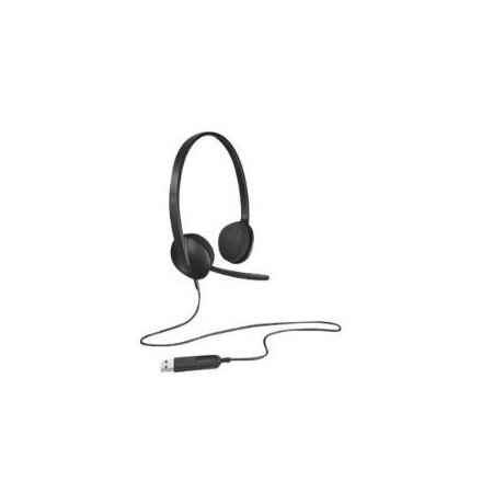 Auriculares Logitech H340/ con Micrófono/ USB/ Negros