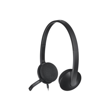 Auriculares Logitech H340/ con Micrófono/ USB/ Negros