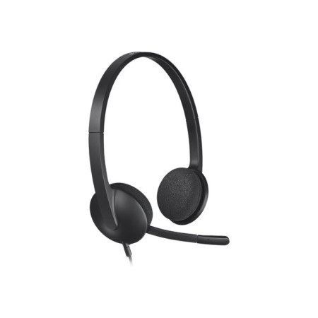 Auriculares Logitech H340/ con Micrófono/ USB/ Negros