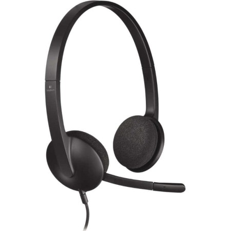 Auriculares Logitech H340/ con Micrófono/ USB/ Negros