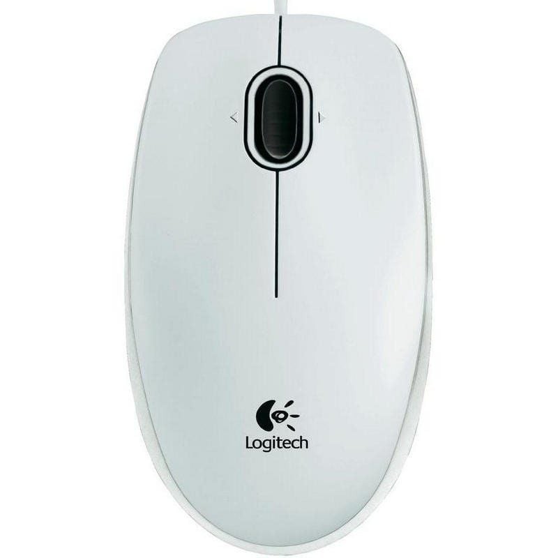 Logitech B100 Ratón Blanco OEM