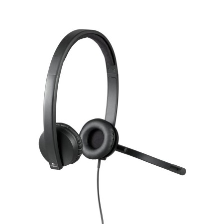 Auriculares Logitech H570E/ con Micrófono/ USB/ Negros
