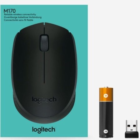 Mouse raton logitech b170 optico wireles negro oem