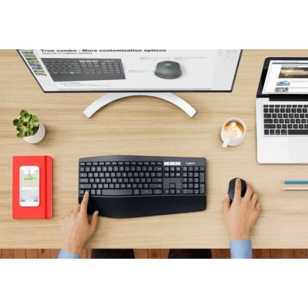 Teclado + mouse logitech mk850 bluetooth negro