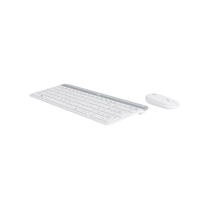 Teclado + mouse logitech mk470 wireless inalambrico blanco