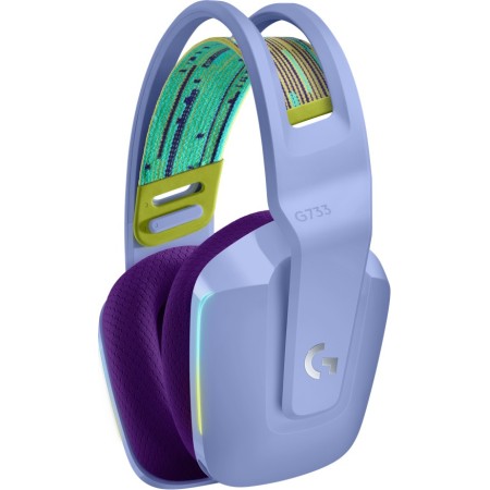 Auricular con microfono logitech g g7 gaming wireless inalambrico lila