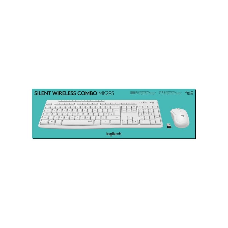 Logitech MK295 Teclado y raton inalambrico Blanco