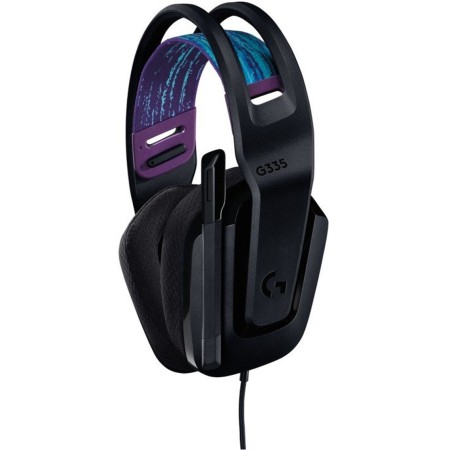 Auriculares Gaming con Micrófono Logitech G335/ Jack 3.5/ Negros