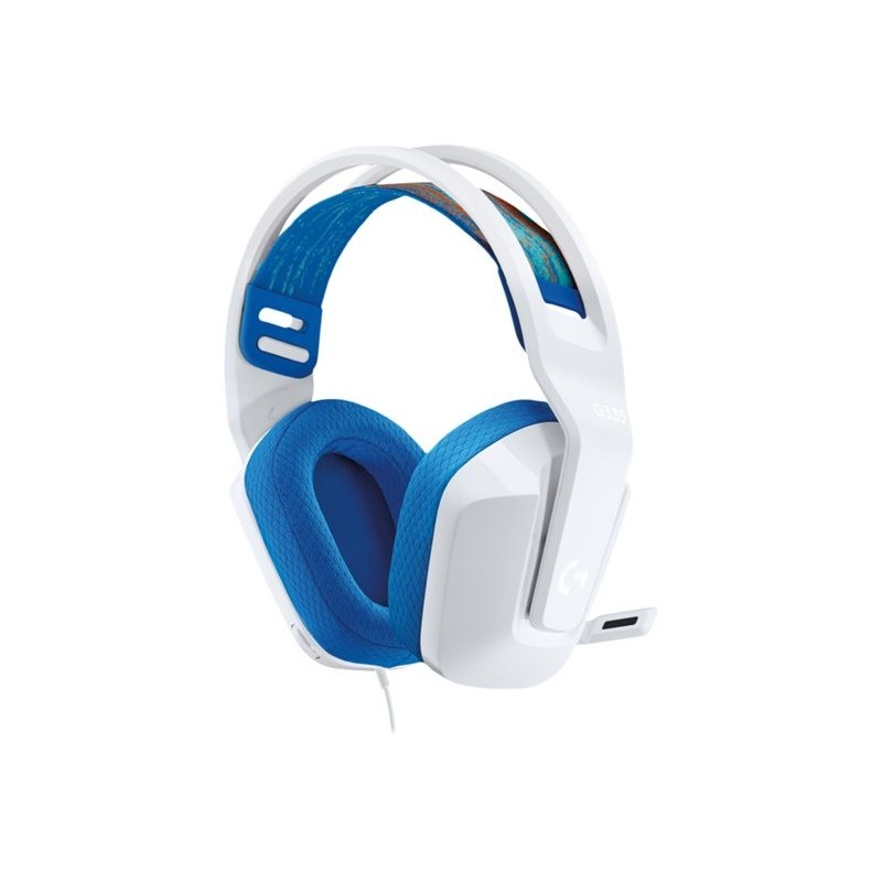 Auriculares con microfono logitech g g335 gaming jack 3.5mm blanco