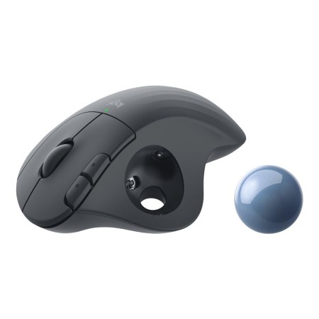 Mouse raton logitech trackball ergo m575 optico wireless inalambrico grafito