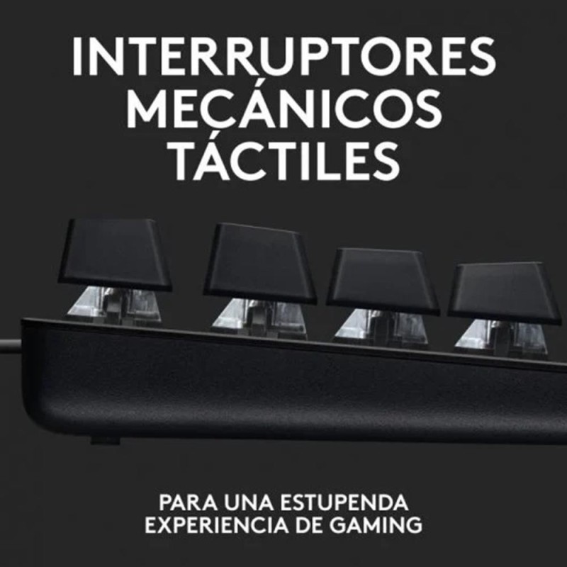 Teclado gaming logitech g413 se mecanico usb negro