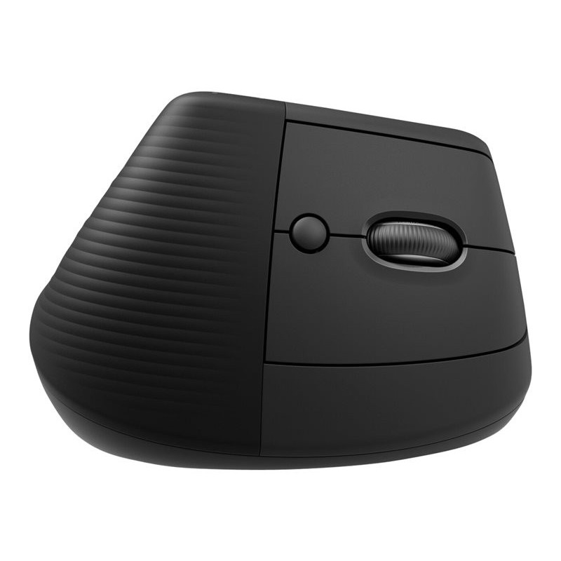 Mouse raton vertical logitech lift for business para zurdos 6 botones 4000 dpi wireless inalambrico grafito