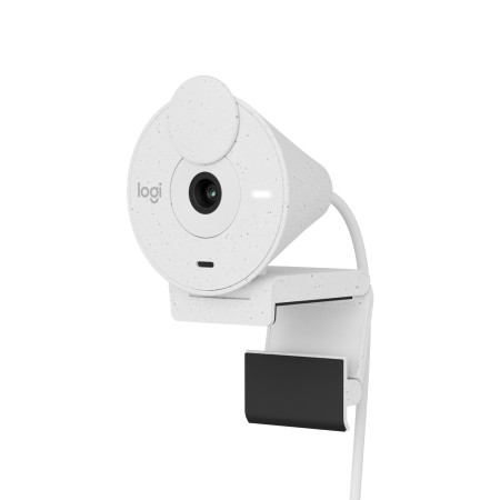 Webcam logitech brio 300 blanco crudo full hd - usb tipo c