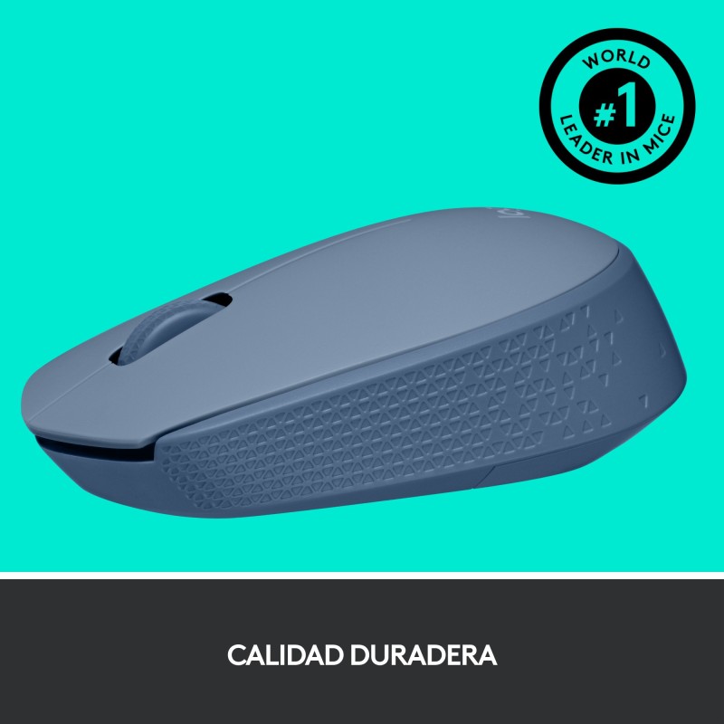 Ratón Inalámbrico Logitech M171/ Hasta 1000 DPI/ Gris Azulado