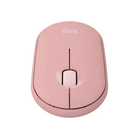 Raton inalambrico logitech pebble mouse 2 m350s rosa bluetooth