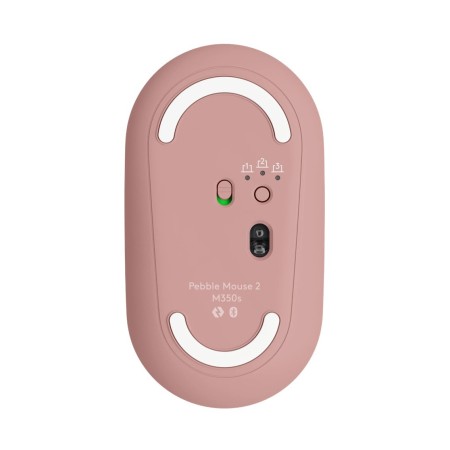 Raton inalambrico logitech pebble mouse 2 m350s rosa bluetooth