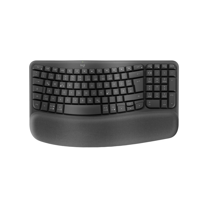 Teclado logitech wave keys bluetooth negro