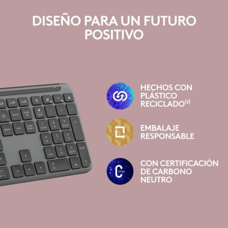 Teclado logitech k950 inalambrico negro
