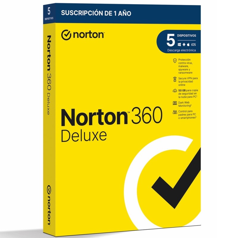 NORTON 360 Deluxe 50GB ES 1us 5 dispositivos 1A