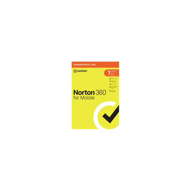 Antivirus norton 360 mobile español 1 usuario 1 dispositivo 1 año esd electronica rsp drmkey gum ftp