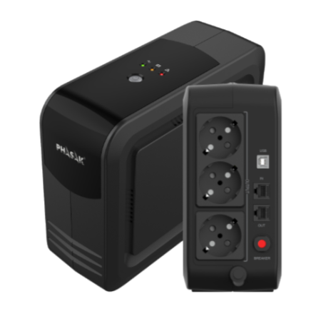 Sai ups phasak 750va smart lite ph 9497 3 schuko 0.75kva