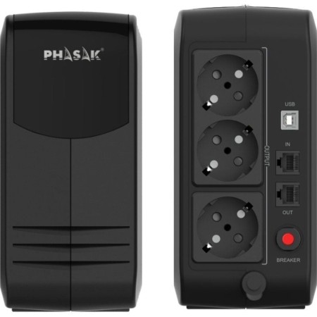 Sai ups phasak 750va smart lite ph 9497 3 schuko 0.75kva