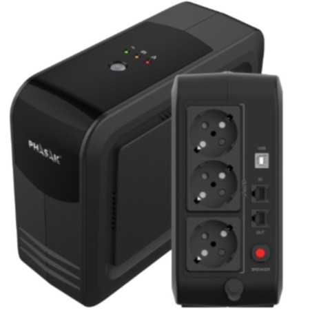 Sai ups phasak 750va smart lite ph 9497 3 schuko 0.75kva
