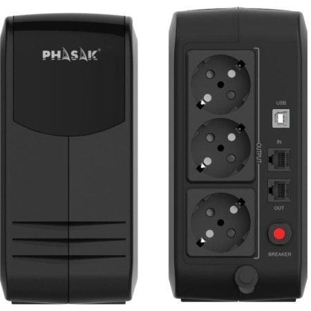 Sai ups phasak 900va smart lite ph 9499 3 schuko 0.9kva