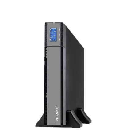 SAI Online Phasak Rack 19″ 2000 VA Online LCD/ 2000VA-1800W/ 4 Salidas/ Formato Rack