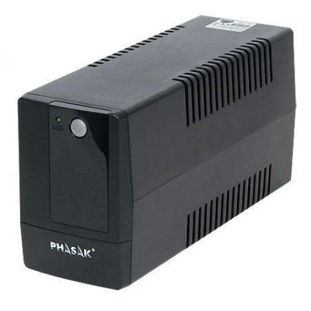 SAI Línea Interactiva Phasak Basic Interactive 600 VA/ 600VA-360W/ 2 Salidas/ Formato Torre