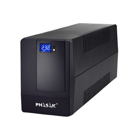 SAI Línea Interactiva Phasak 1000 VA LCD/ 1000VA/ 4 Salidas/ Formato Torre