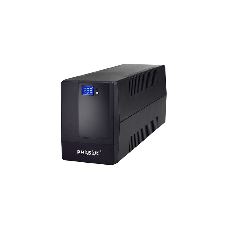 SAI Línea Interactiva Phasak 1000 VA LCD/ 1000VA/ 4 Salidas/ Formato Torre
