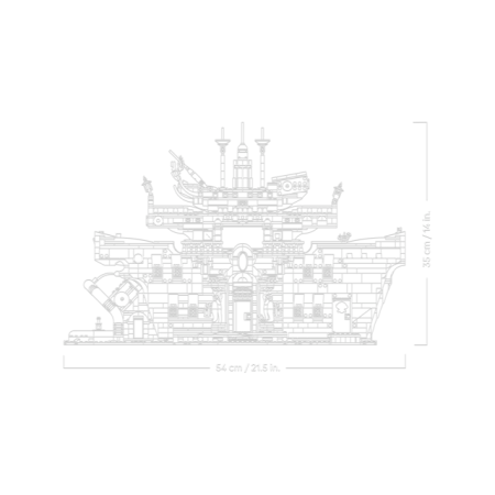 Lego one piece restaurante flotante baratie