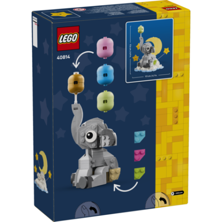 Lego bebé elefante en el cielo
