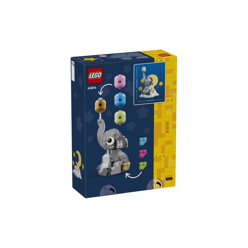Lego bebé elefante en el cielo
