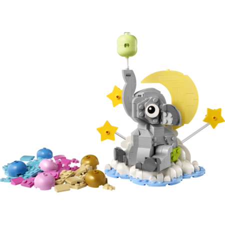 Lego bebé elefante en el cielo
