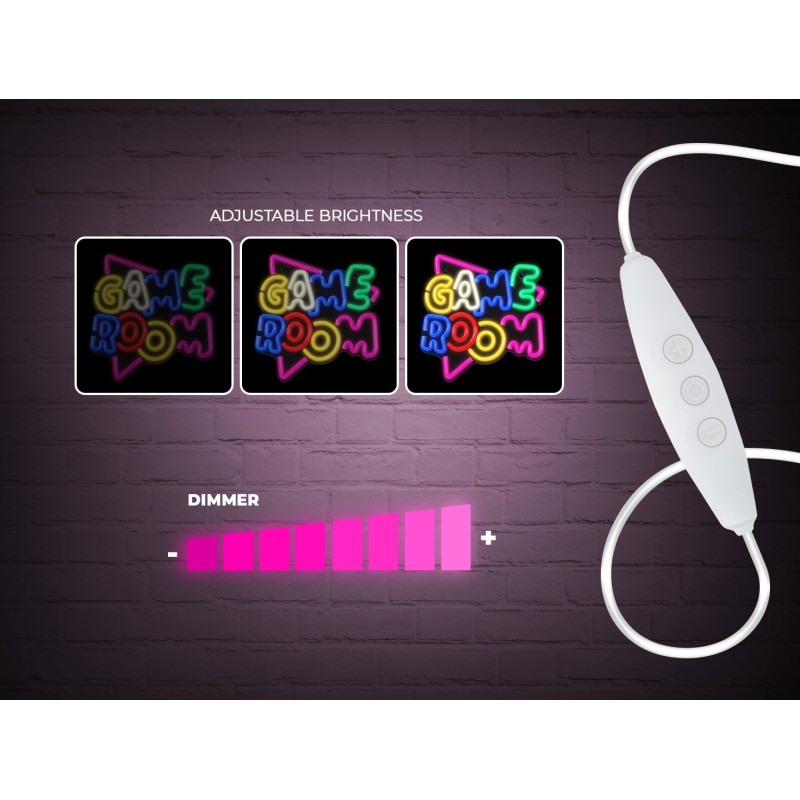 Lampara forever neon plexi led game color multicolor neolia