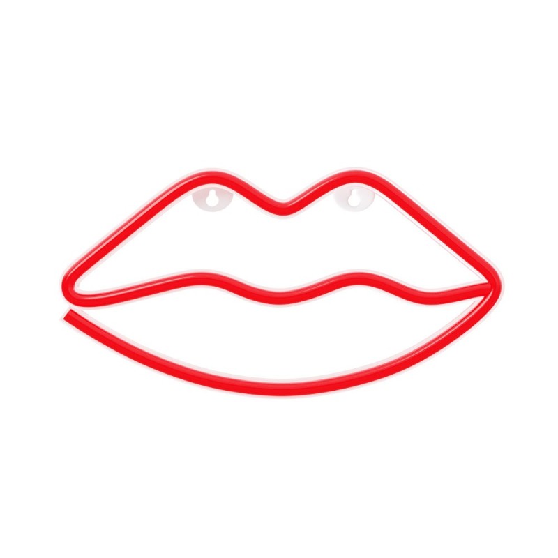 Lampara forever neon led lips red